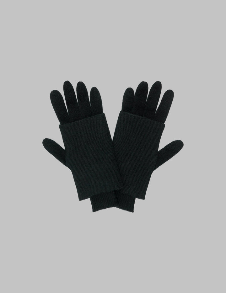 Black Cashmere Two Way Gloves