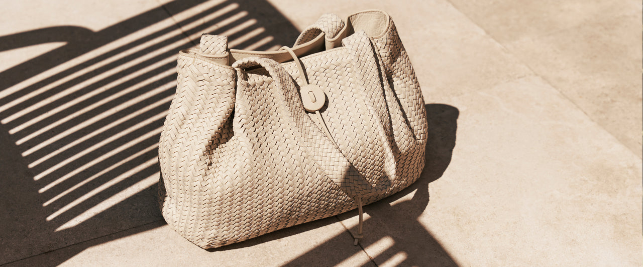 Sustainable Woven Leather Bags
