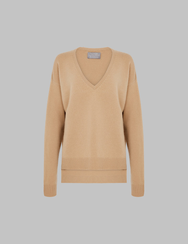 Honey Cashmere Double Layer Sweater