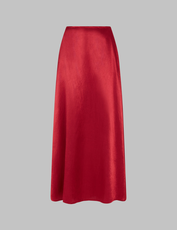 Coulis Red Maxi Skirt