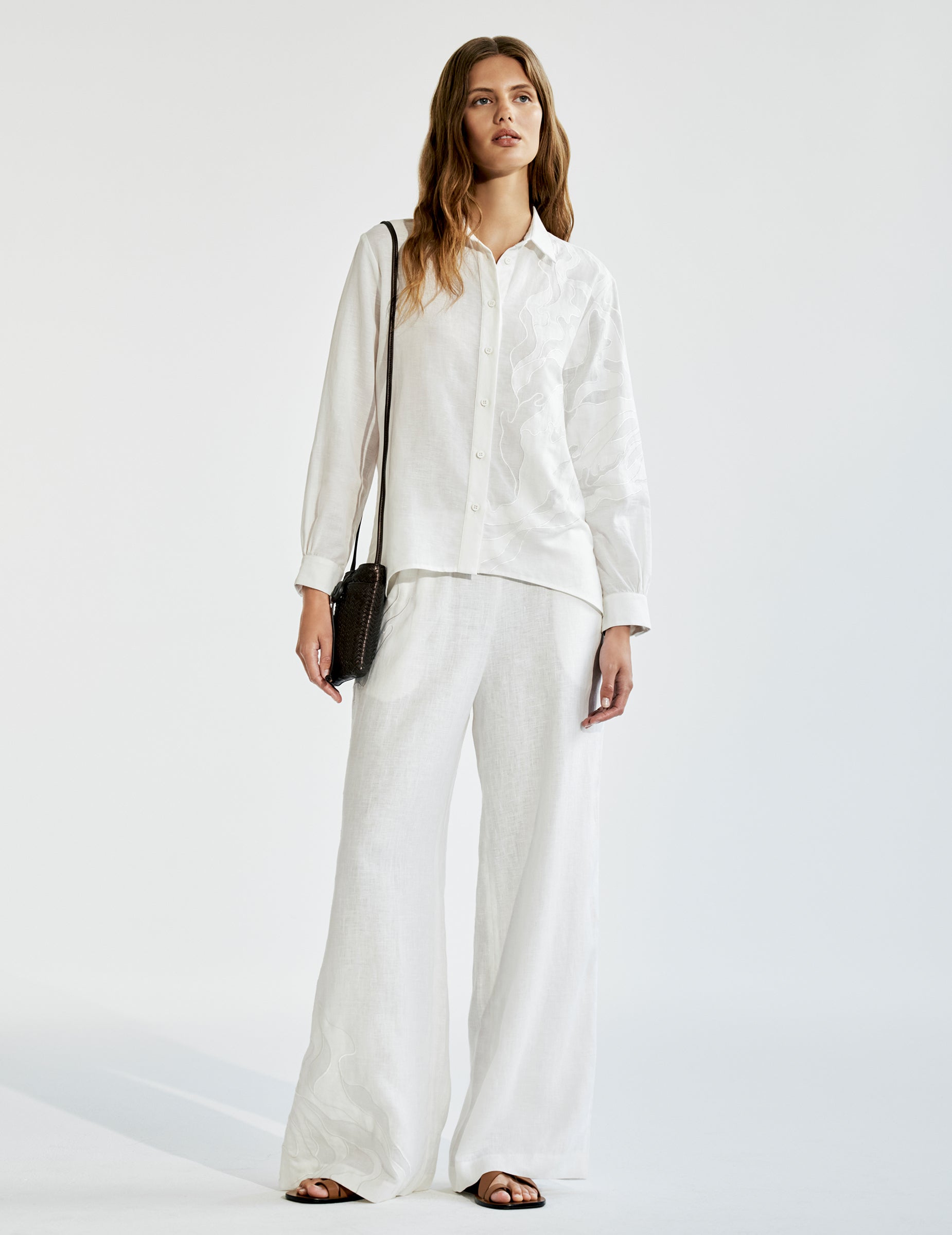 AEXAE Linen Trousers in White | REVOLVE