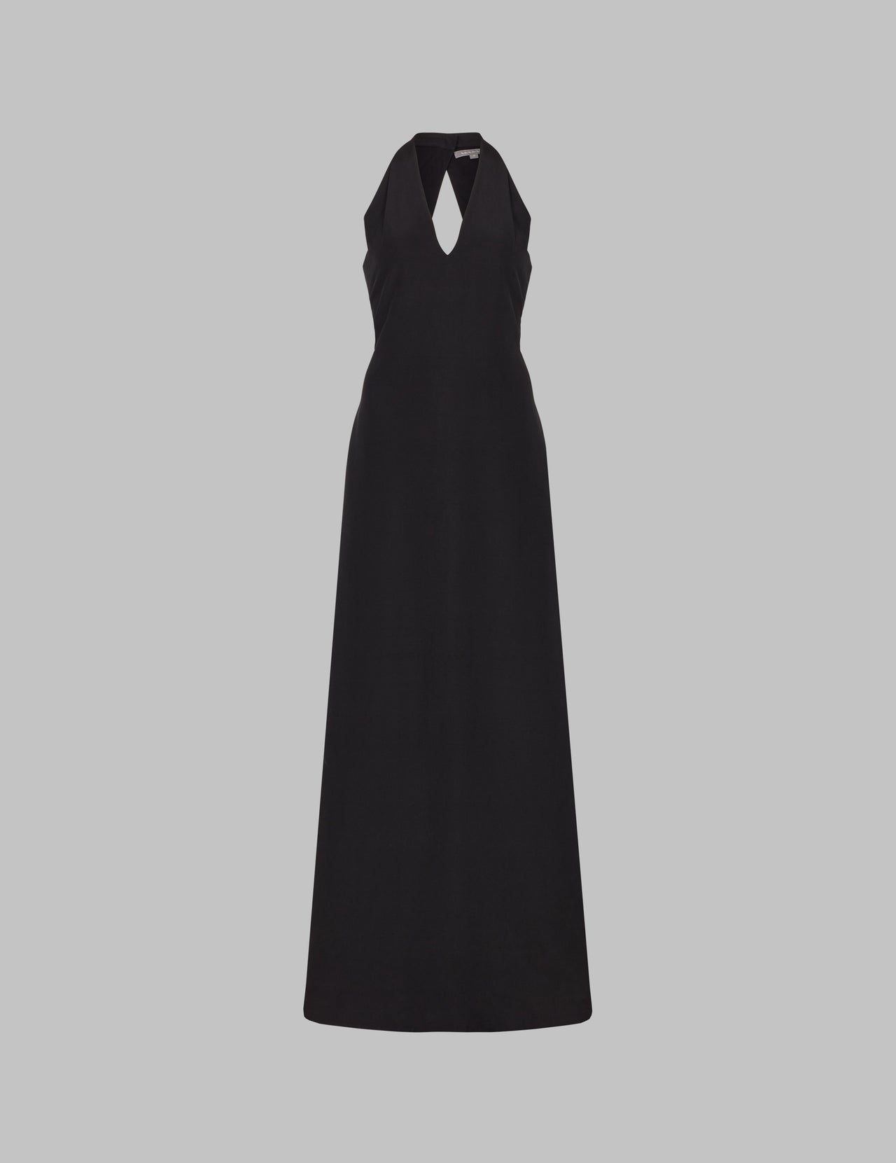  Black Silk Lena Halterneck Maxi Dress 