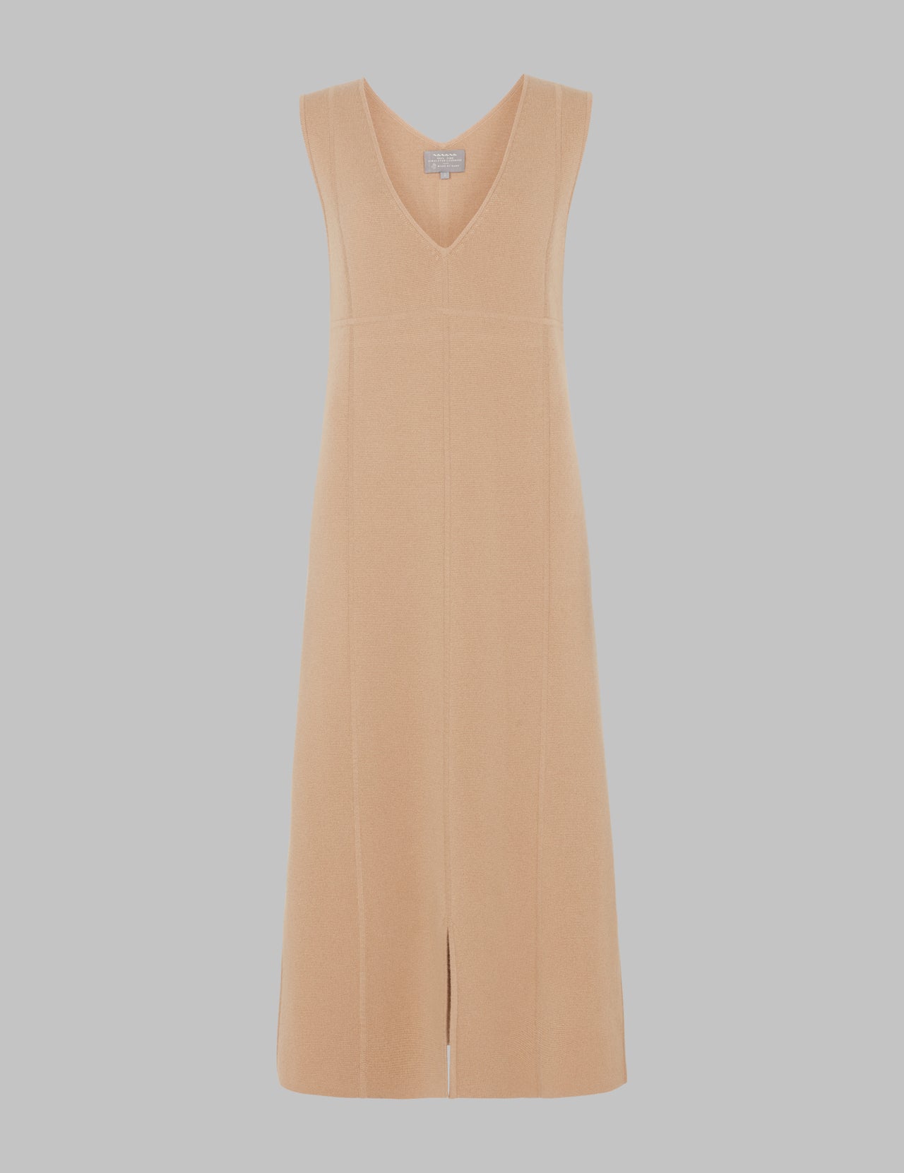  Honey Sleeveless V-Neck Cashmere Midi Dress | Varana 