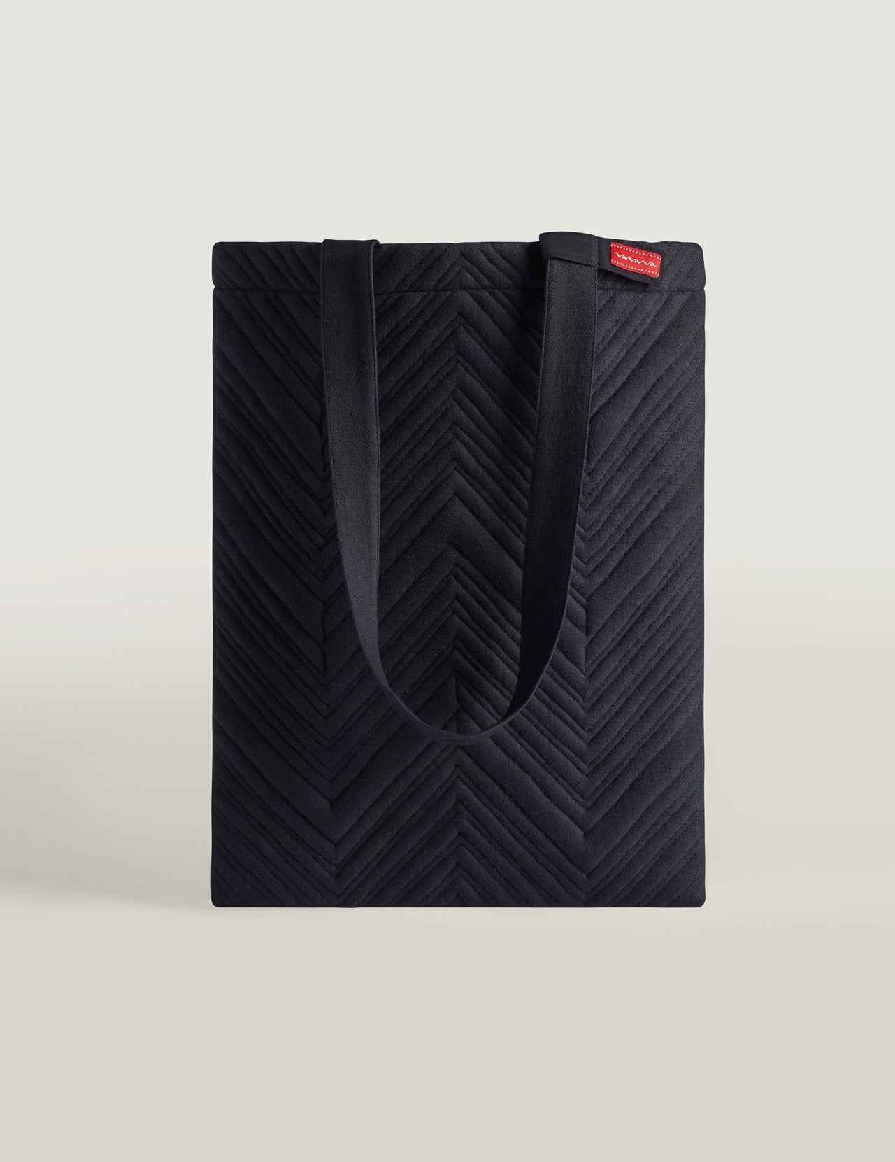  Black Khadi Handmade Quilted Tote Bag | Varana 