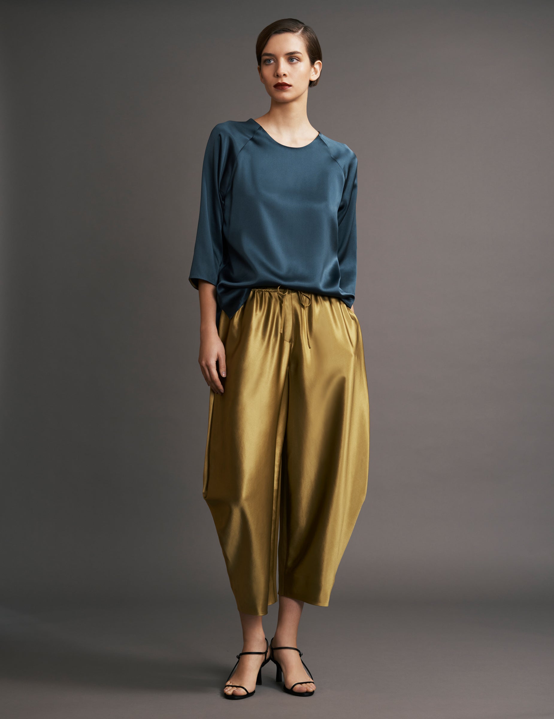 Pure Silk Long Trousers, Mulberry Silk Pants
