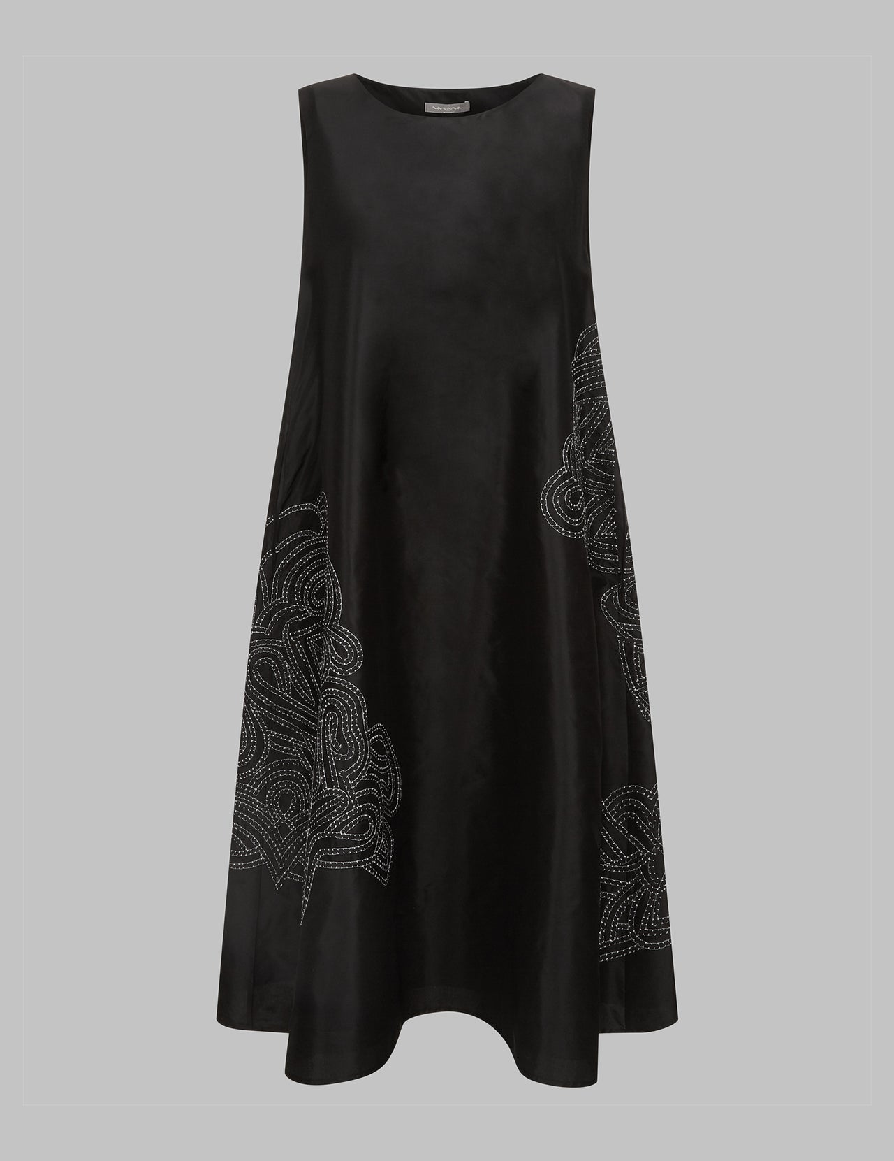  Black Silk Taffeta Joy Dress 