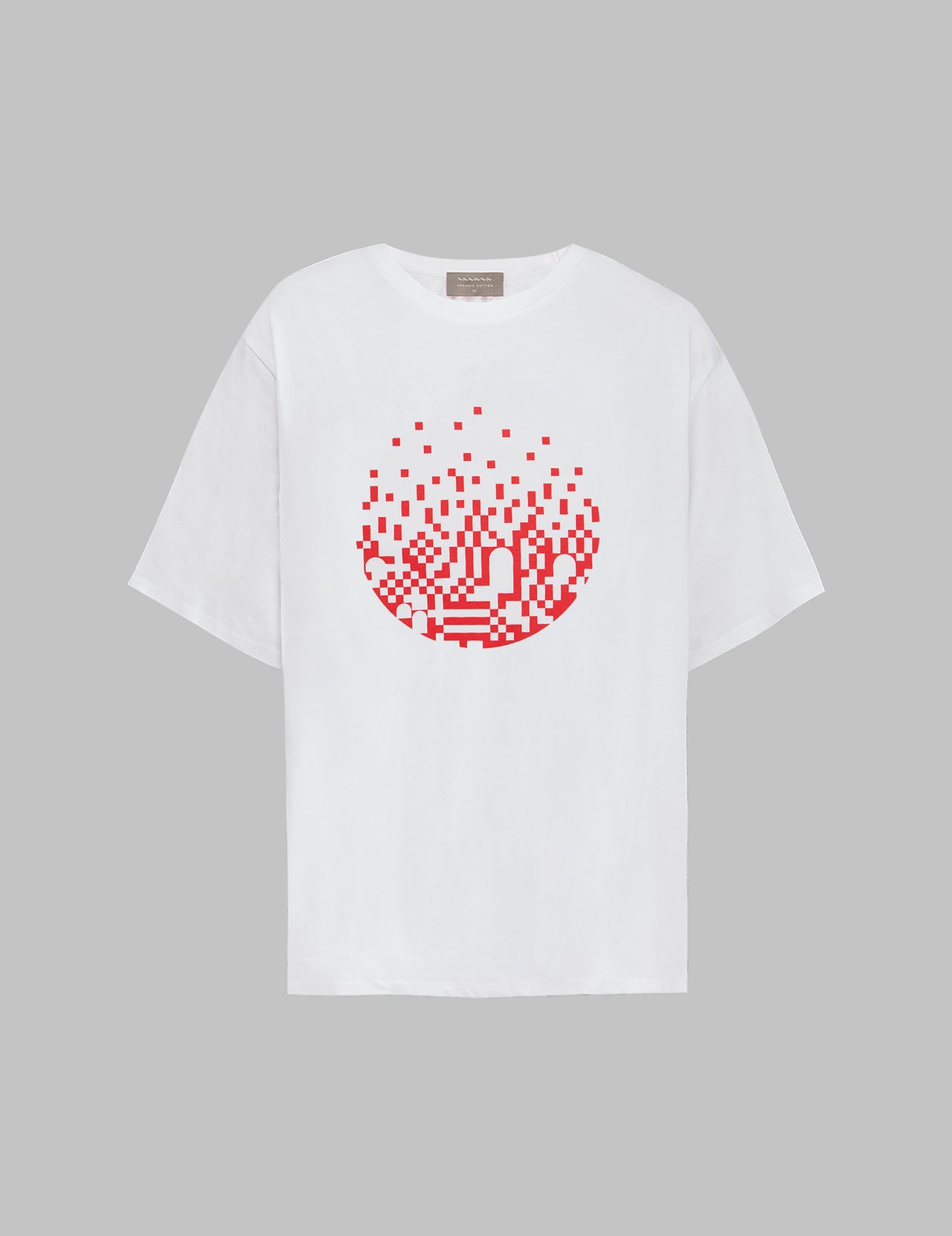  White Cotton Jami World T-Shirt | Varana 