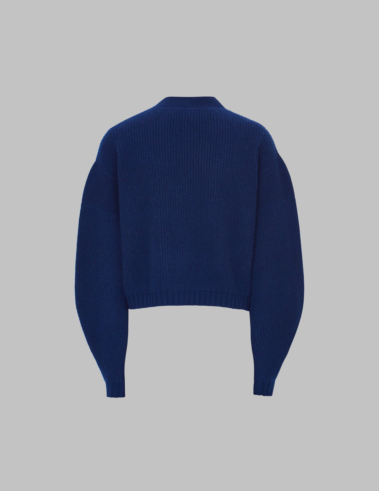  Midnight Blue Cropped Cashmere Cardigan 