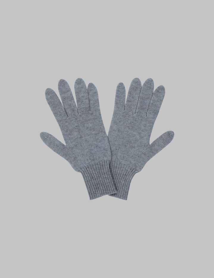 Grey Two Way Cashmere Gloves
