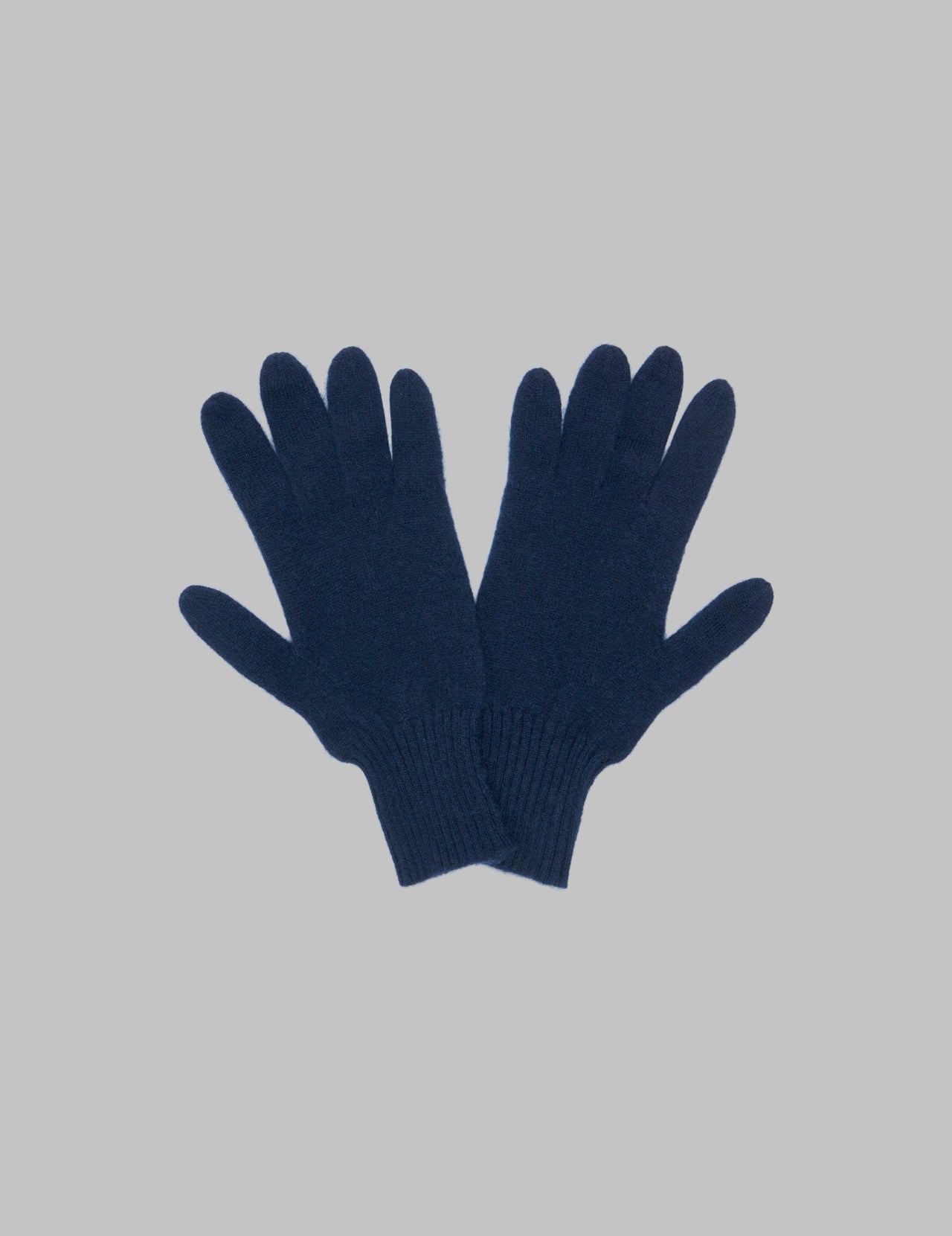  Navy Two Way Cashmere Gloves 