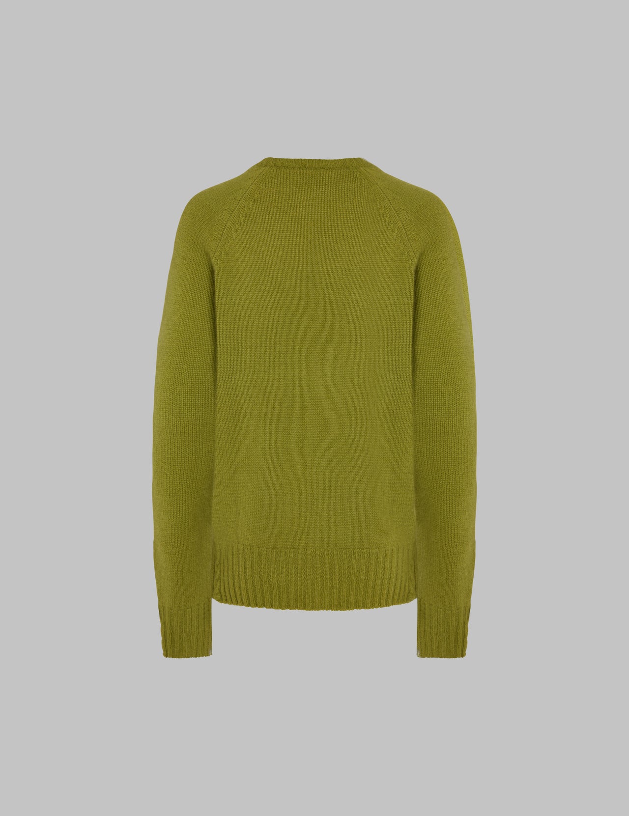  Green Cashmere Crew Neck Sweater 