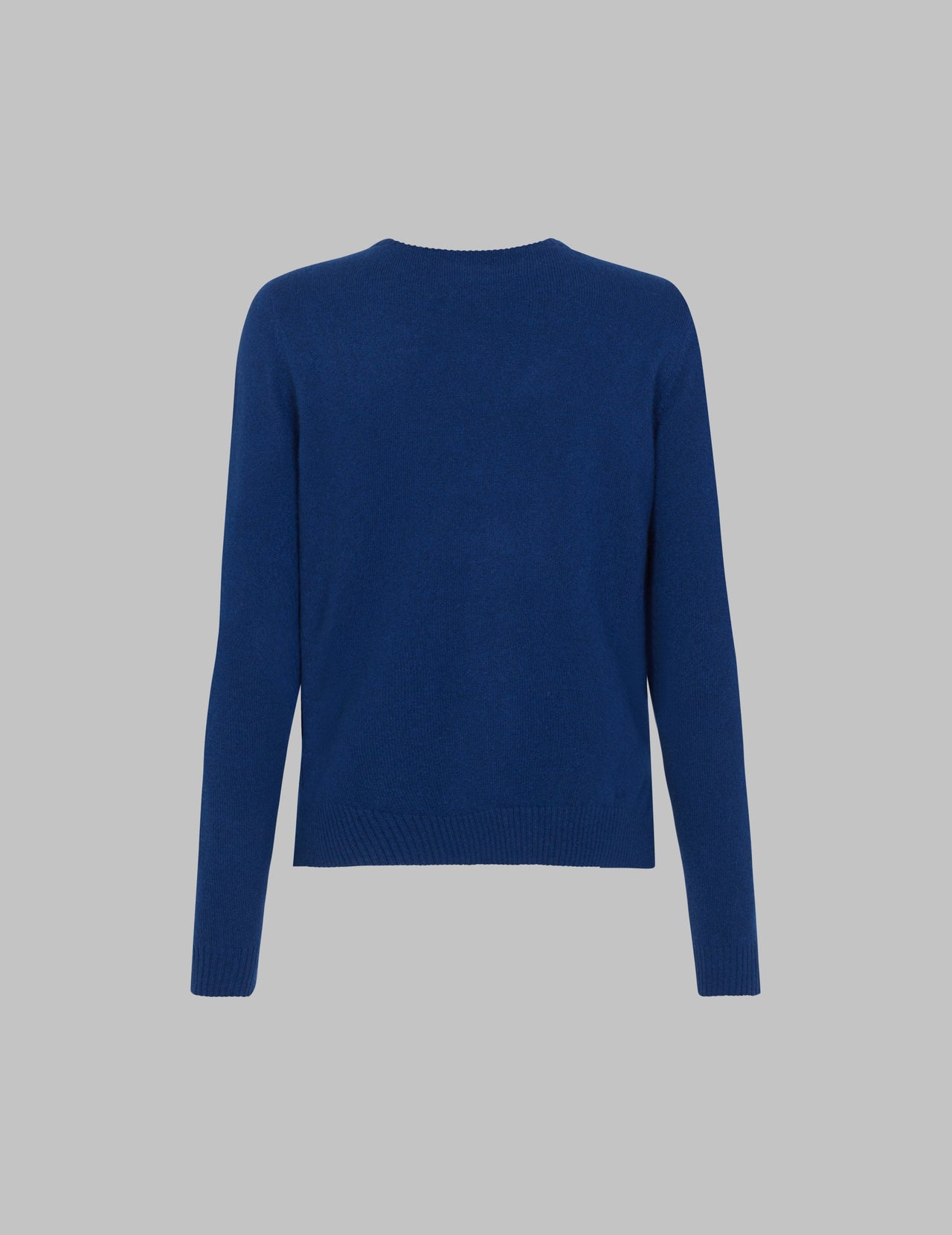  Midnight Blue Front Wrap Cashmere Sweater 