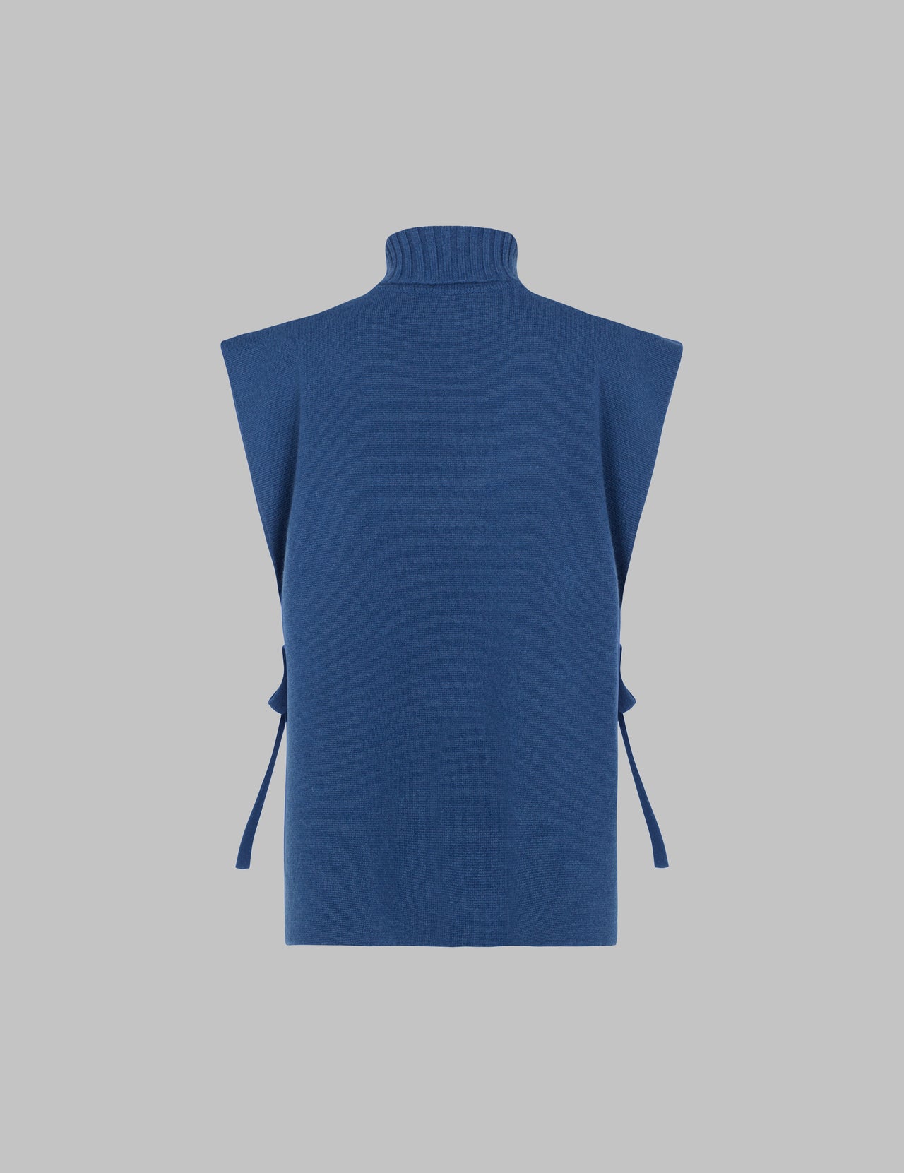  Prussian Blue Double Layer Cashmere Vest  