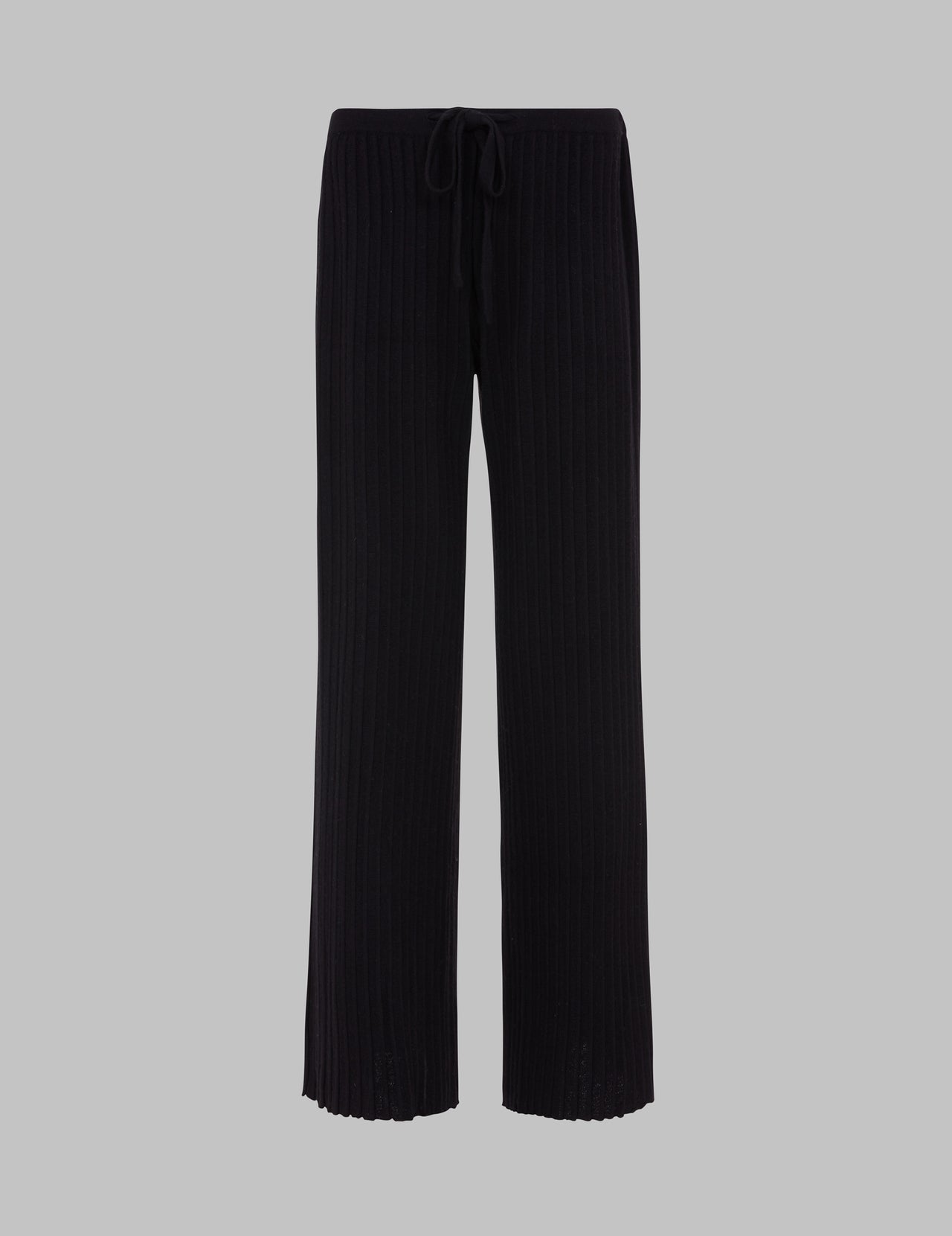  Black Pleated Cashmere Trousers | Varana 