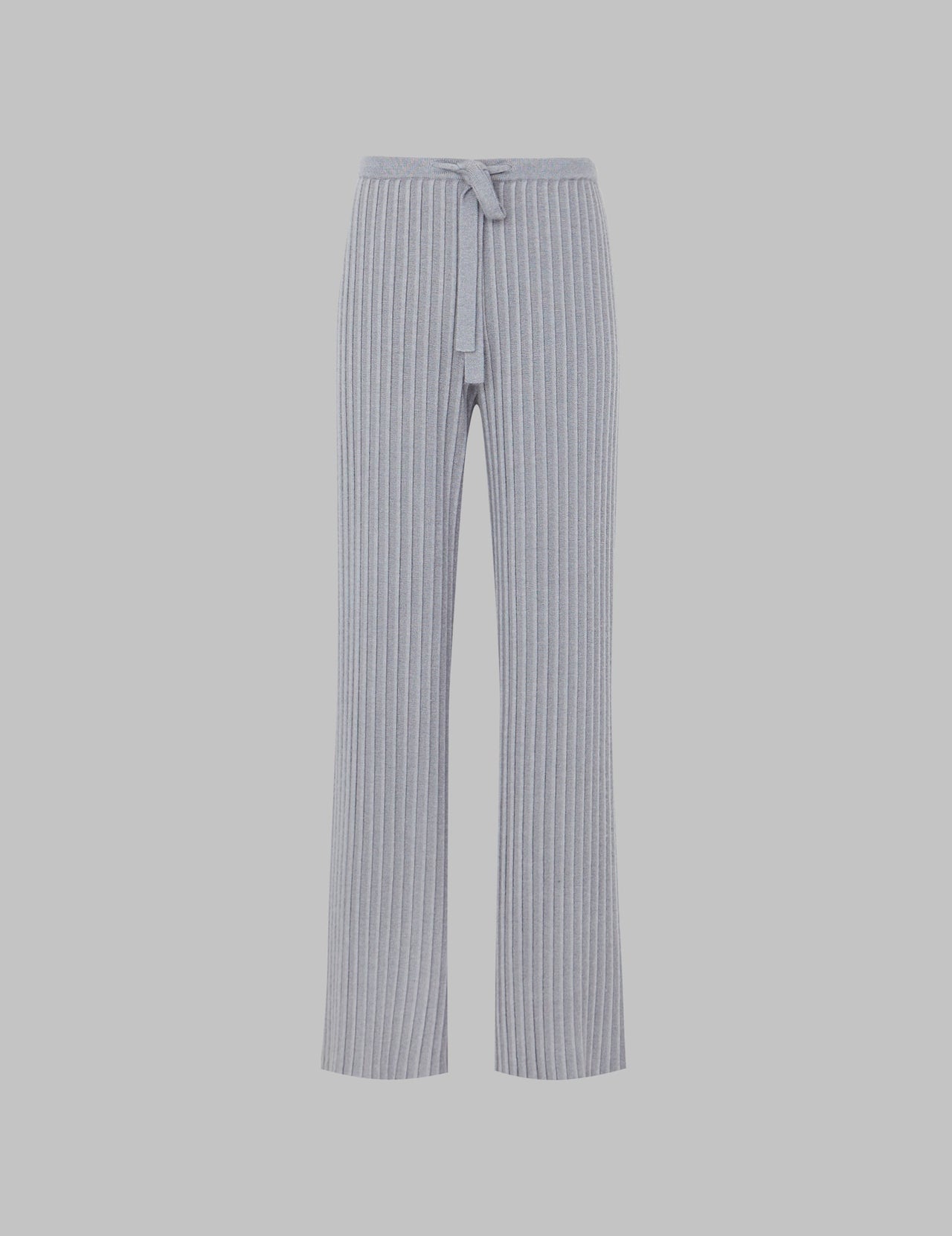  Grey Cashmere Pleated Trousers 