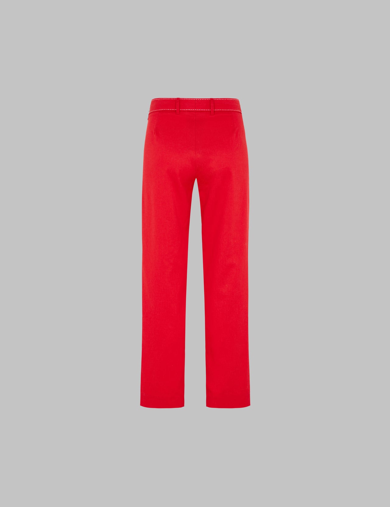  Red Varca Straight Leg Trousers | Varana 