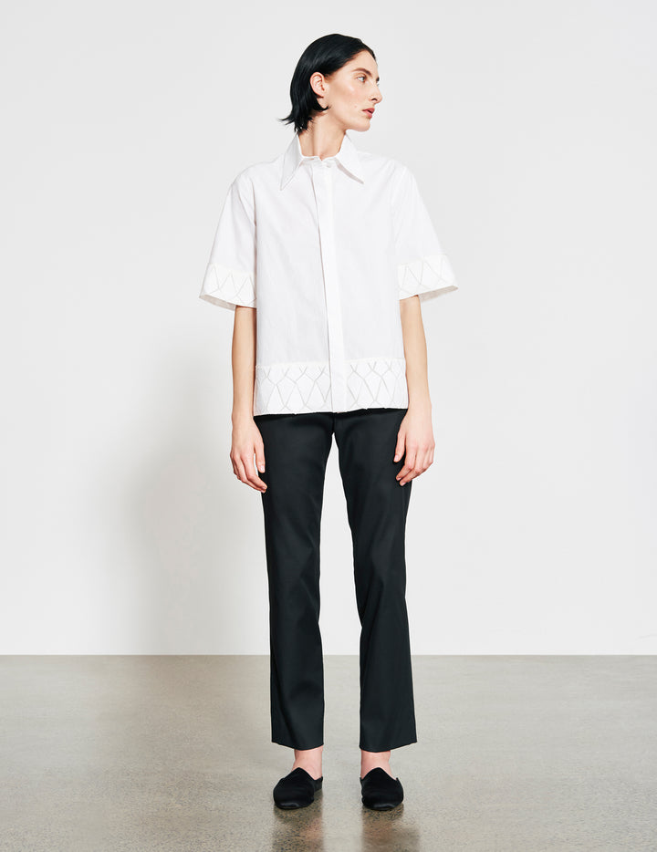 Black Rivona Straight Leg Trousers