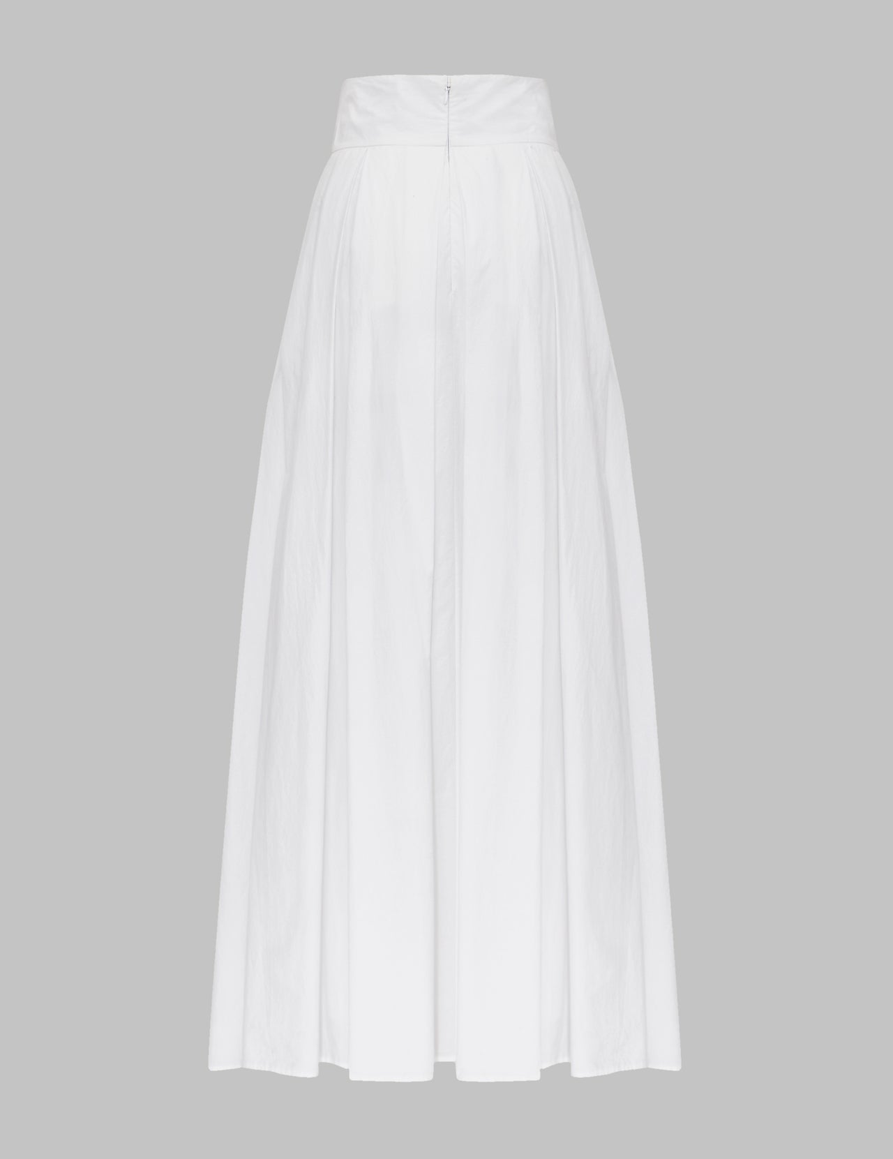  White Cotton Roma Maxi Skirt 