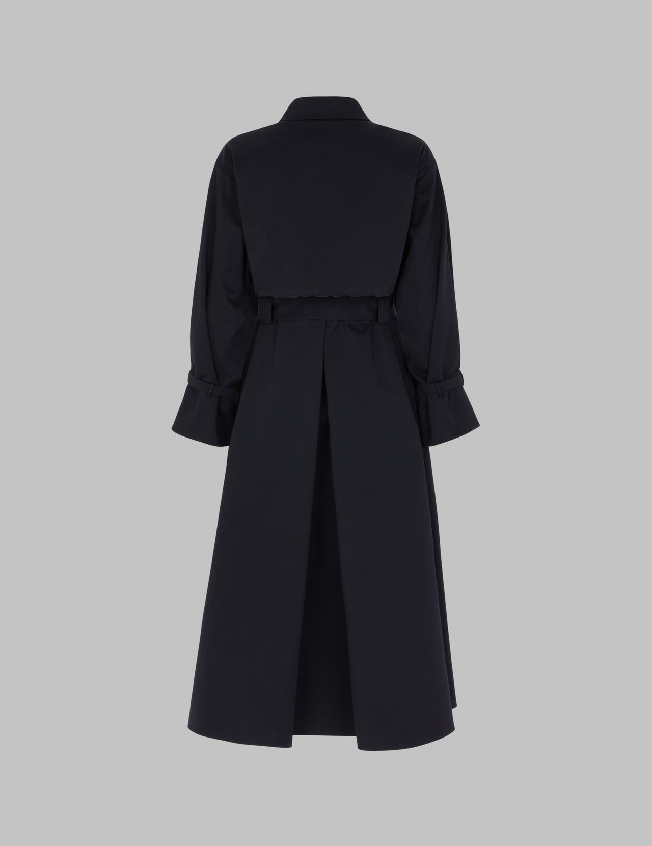  Navy Serai Belted Trench Coat 