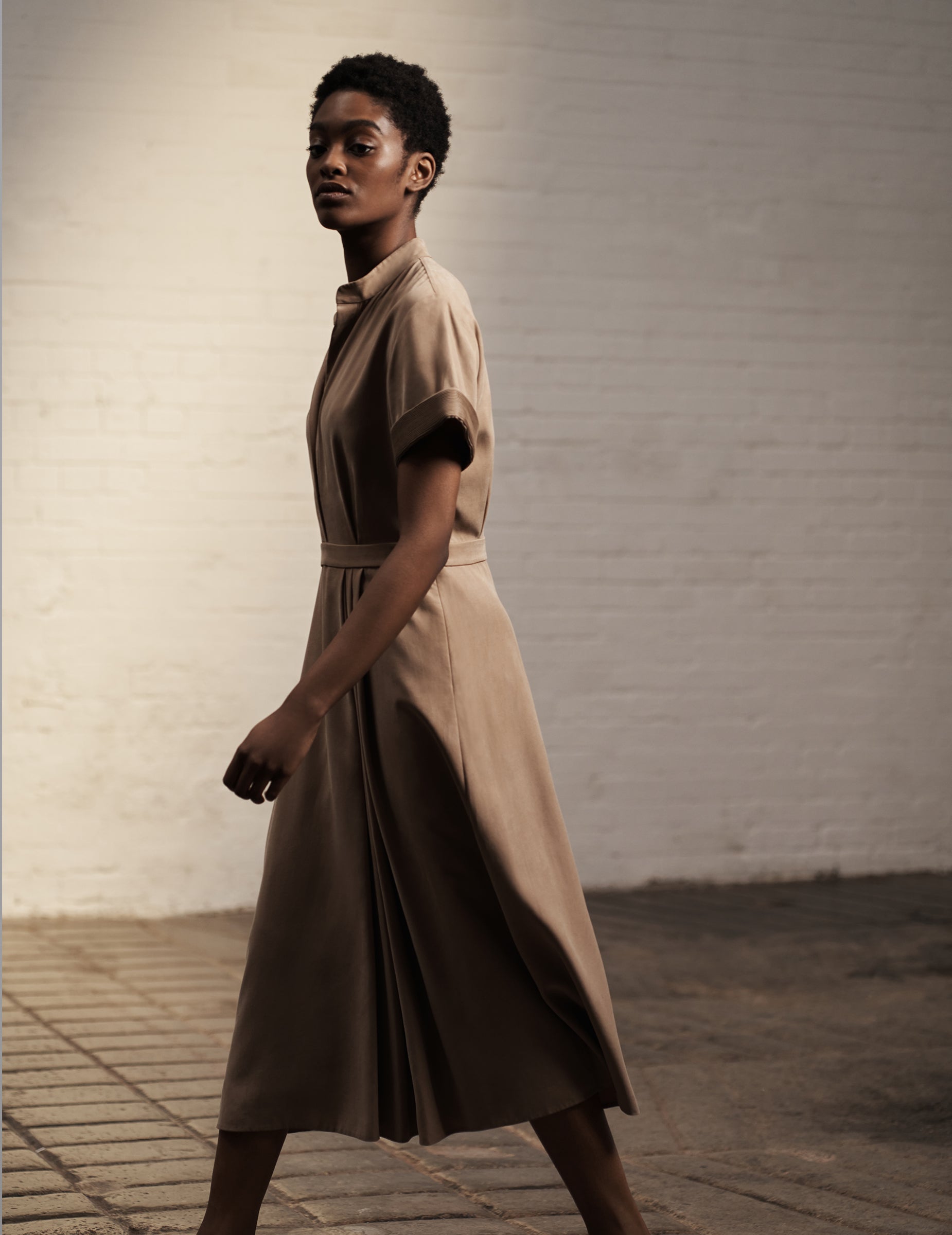 Sand Penelope Midi Dress | Sustainably Made Designer Dress