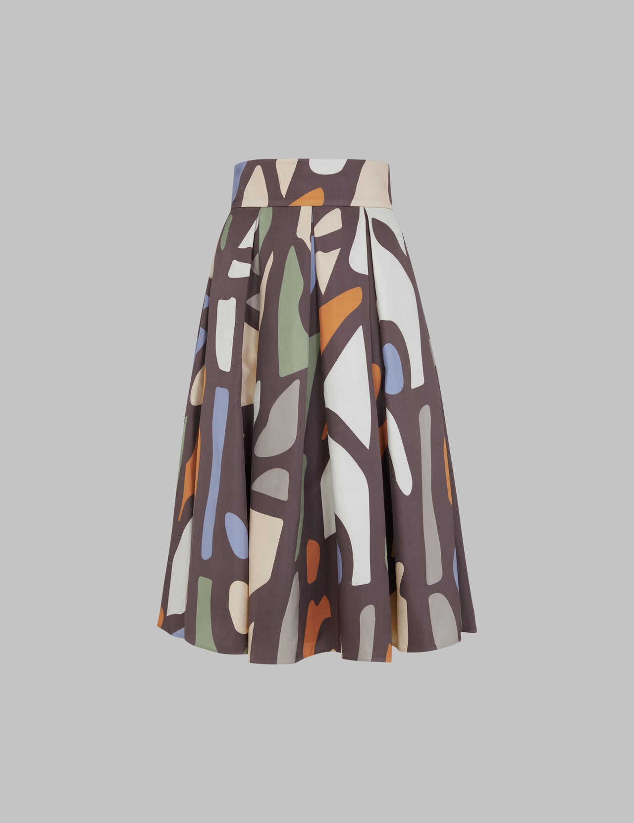  Kabini Print Silk Roma Midi Skirt | Varana 