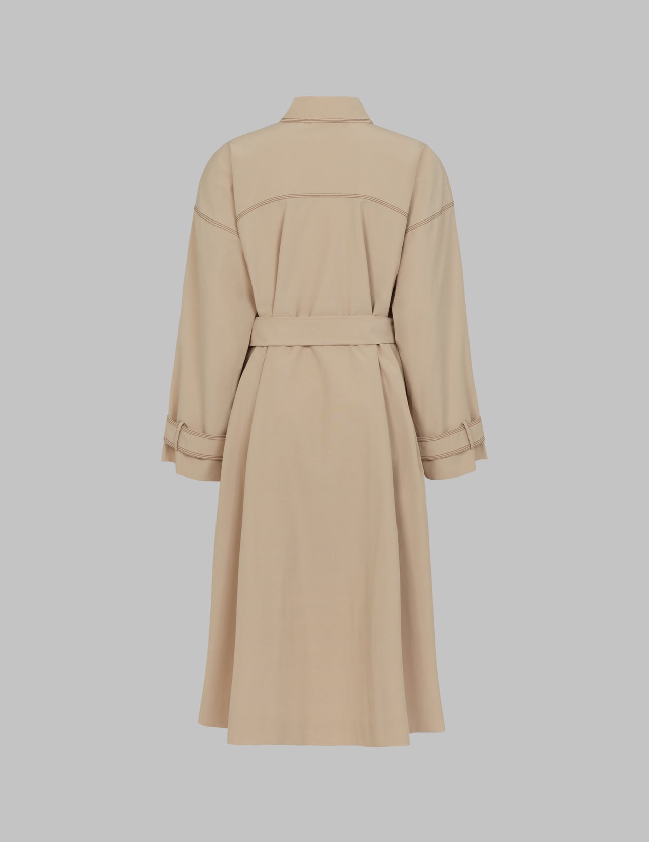  Sand Organic Cotton and Recycled Polyester Duster Coat  