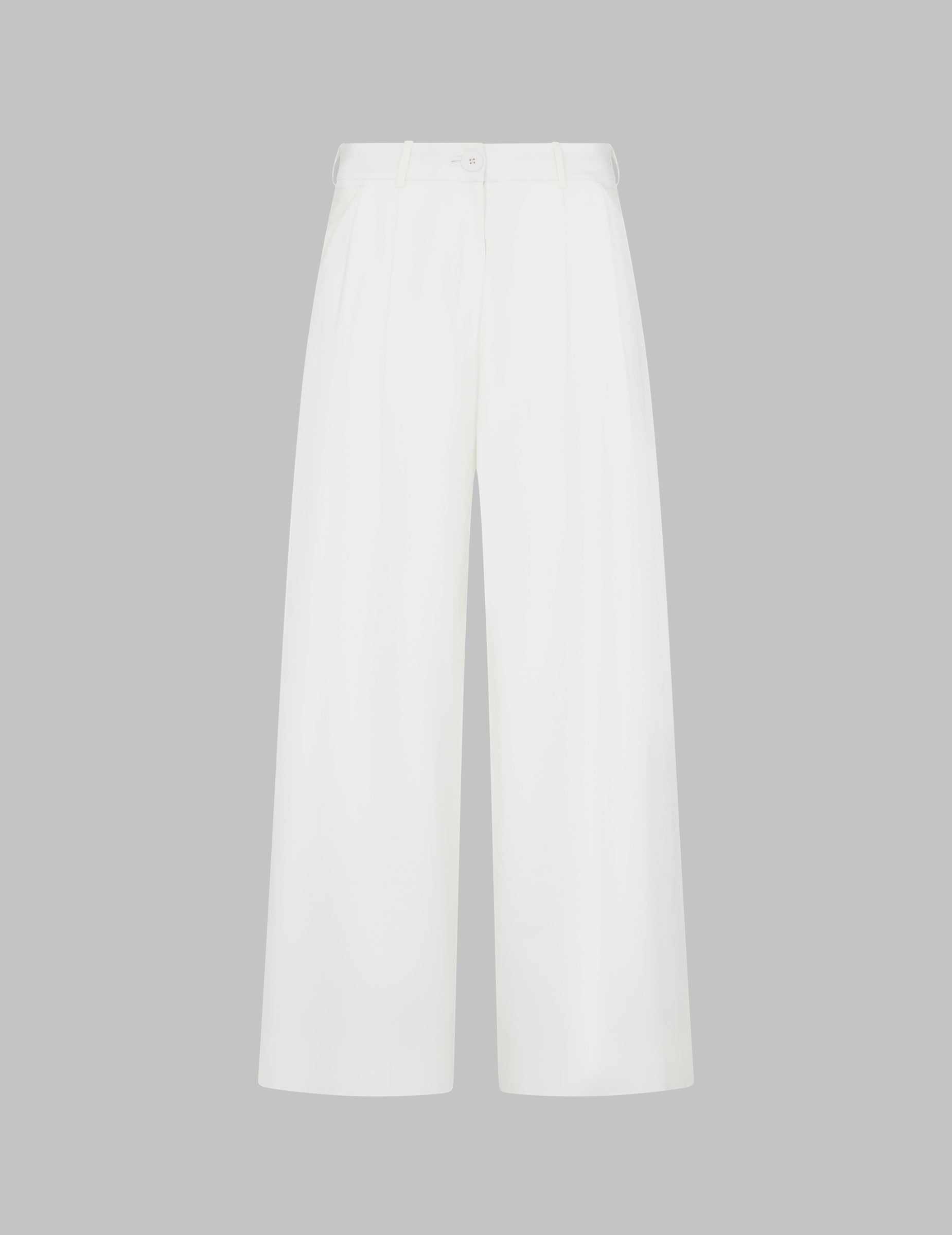 Corduroy trousers - White | Benetton