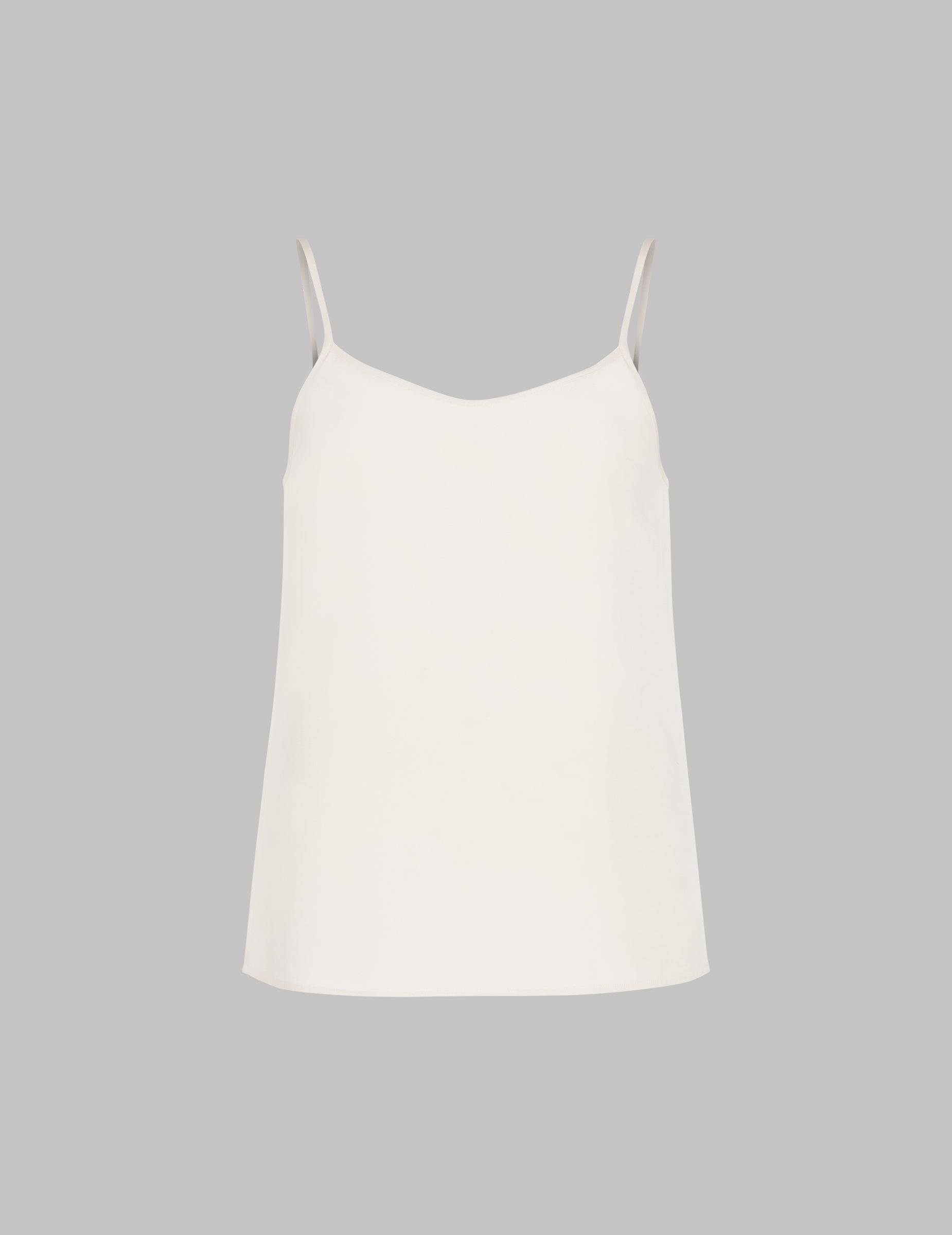 Sustainable White Silk Camisole Top