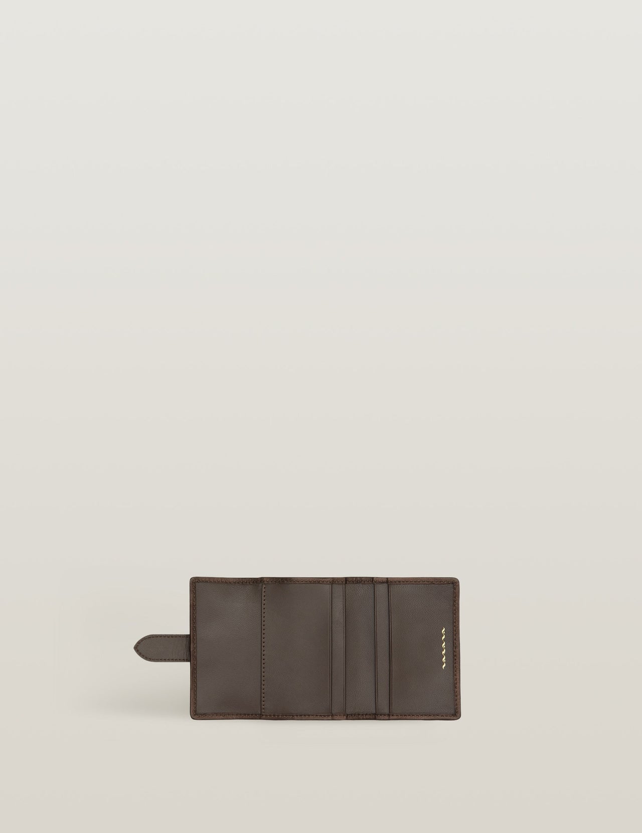  Metallic Brown Handwoven Leather Card Holder 